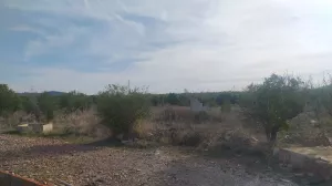 Terreno agrícola con agua y balsa